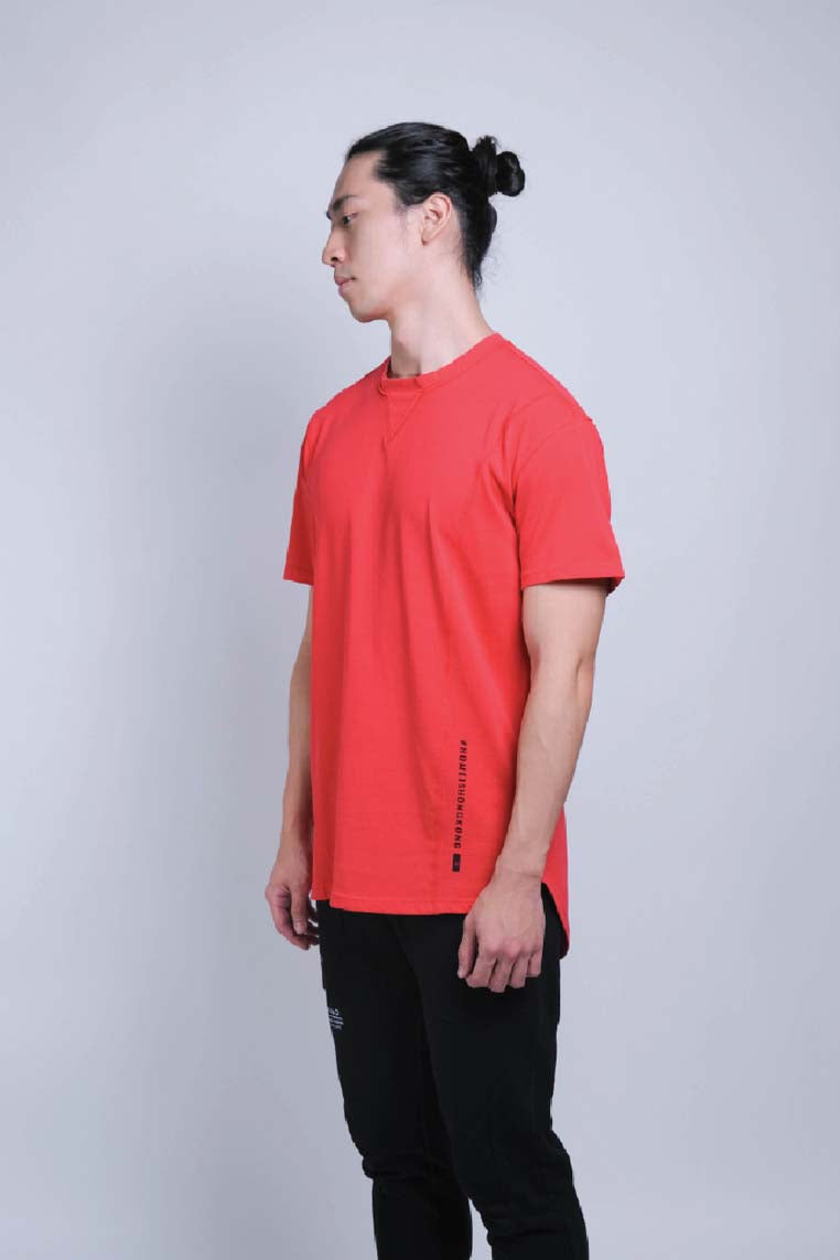 Flatlock Tee (Red) - [MIGO Menswear]