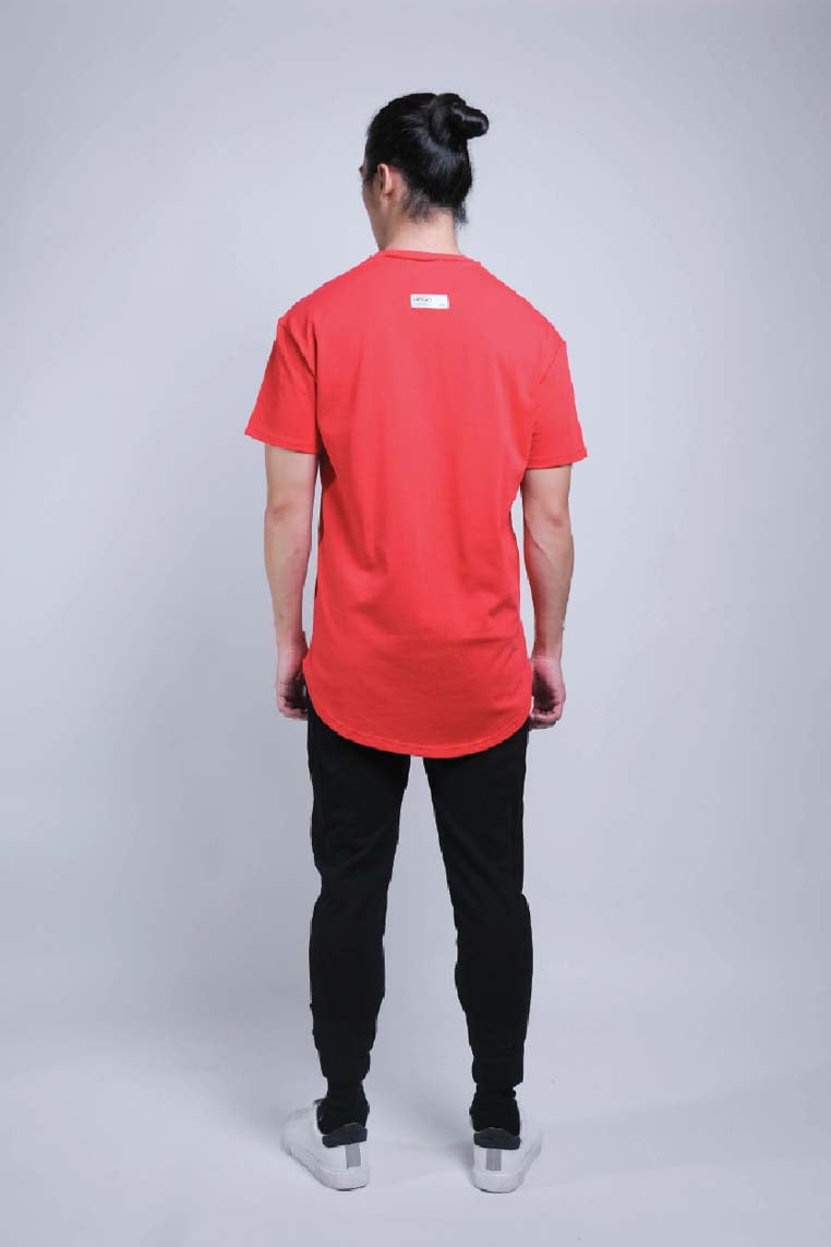 Flatlock Tee (Red) - [MIGO Menswear]