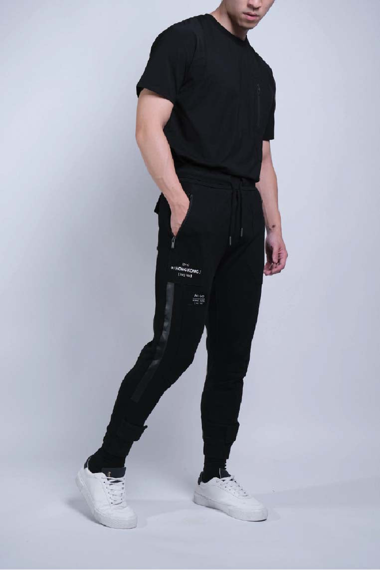 Heavy Terry Joggers (Black) - [MIGO Menswear]