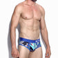 Micro Fibre Pattern Brief (Scene Blue) - [MIGO Menswear]