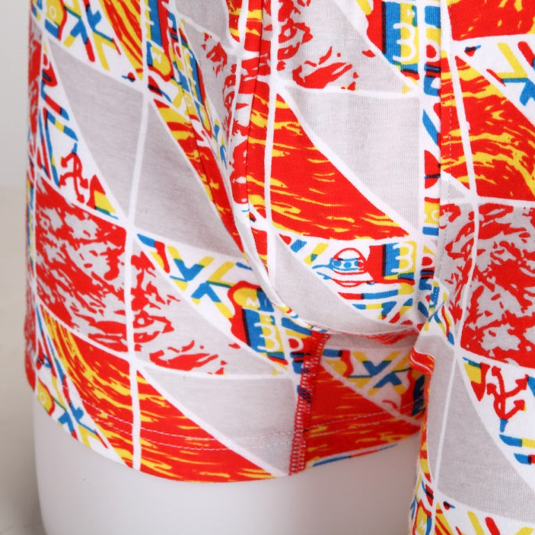 Cotton Pattern Trunk (Signs Red) - [MIGO Menswear]