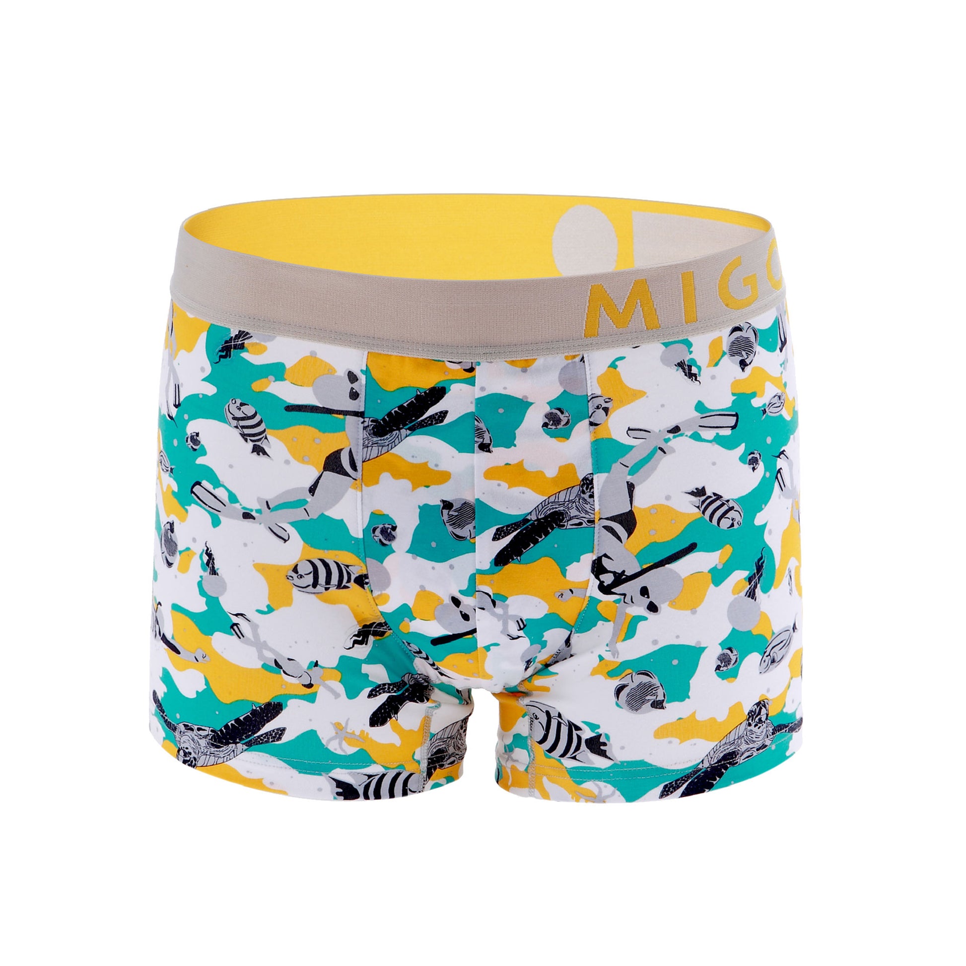 Cotton Pattern Trunk (Snorkeling Grey) - [MIGO Menswear]