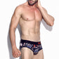 Micro Fibre Pattern Brief (Lightbox Black) - [MIGO Menswear]