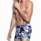 Micro Fibre Pattern Trunk (Scene Blue) - [MIGO Menswear]