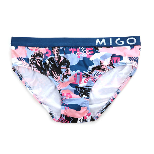Cotton Pattern Ladies Brief (Stars Blue) - [MIGO Menswear]