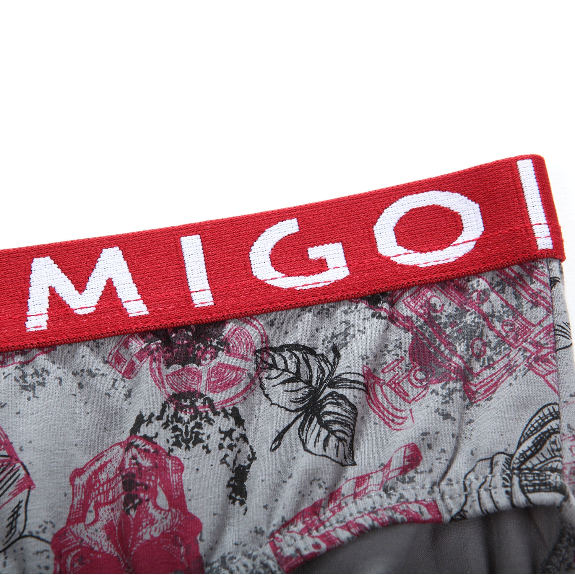 Cotton Pattern Ladies Brief (Horror Grey) - [MIGO Menswear]