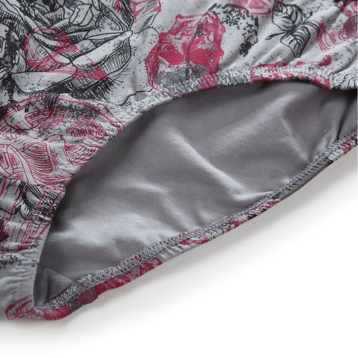 Cotton Pattern Ladies Brief (Horror Grey) - [MIGO Menswear]