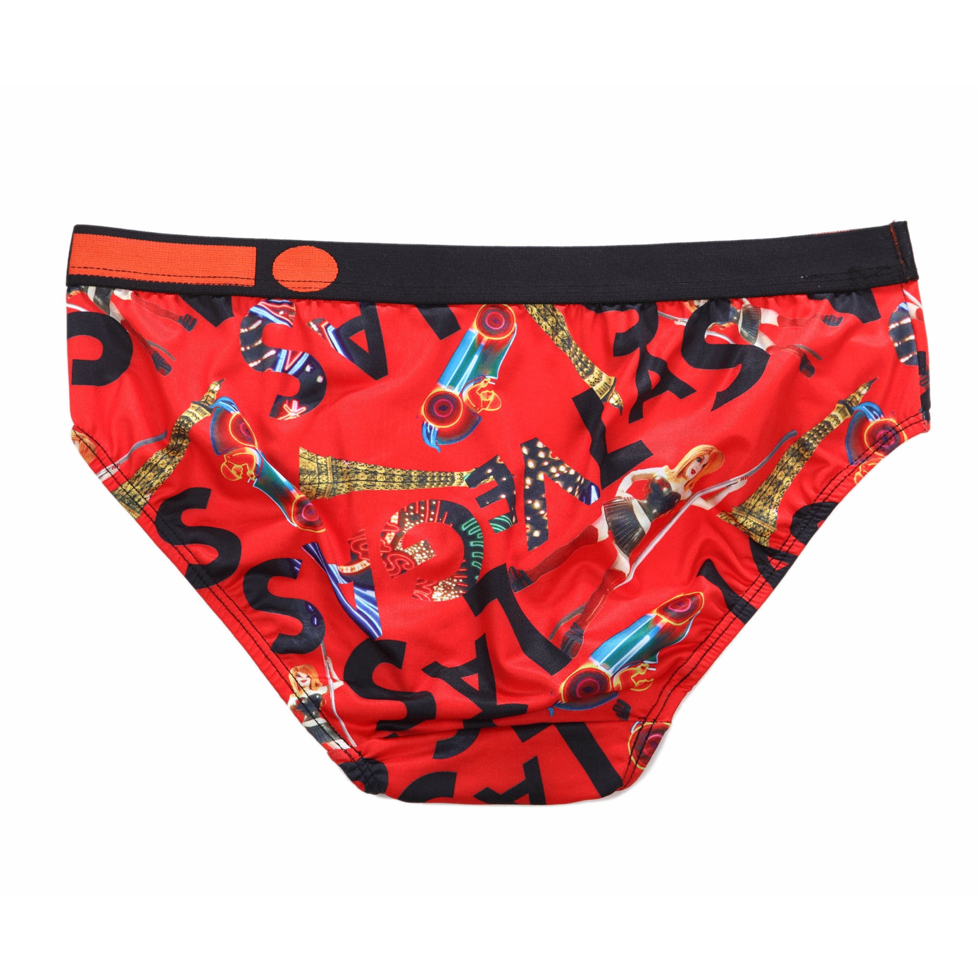 Micro Fibre Pattern Ladies Brief (Bello Red) - [MIGO Menswear]