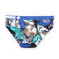 Micro Fibre Pattern Ladies Brief (Scene Blue) - [MIGO Menswear]