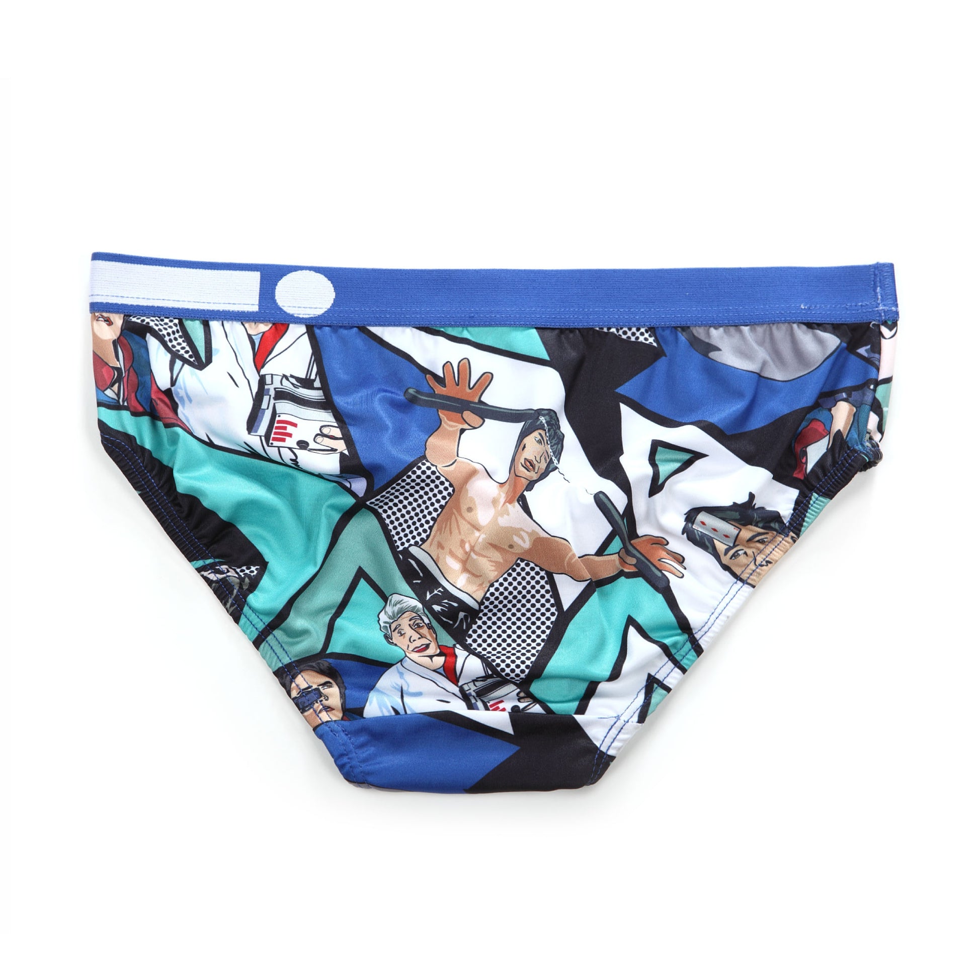 Micro Fibre Pattern Ladies Brief (Scene Blue) - [MIGO Menswear]