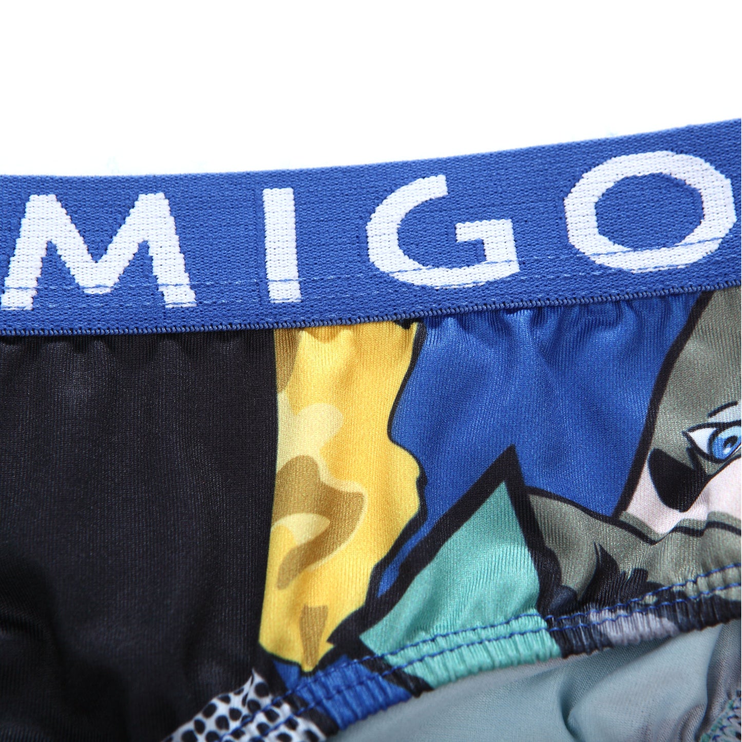 Micro Fibre Pattern Ladies Brief (Scene Blue) - [MIGO Menswear]