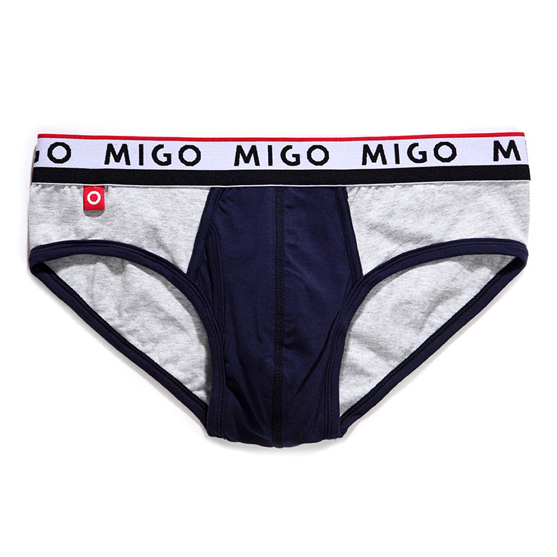 Cotton Two-tone Brief (3 In 1 Pack) - Pk.6 - [MIGO Menswear]
