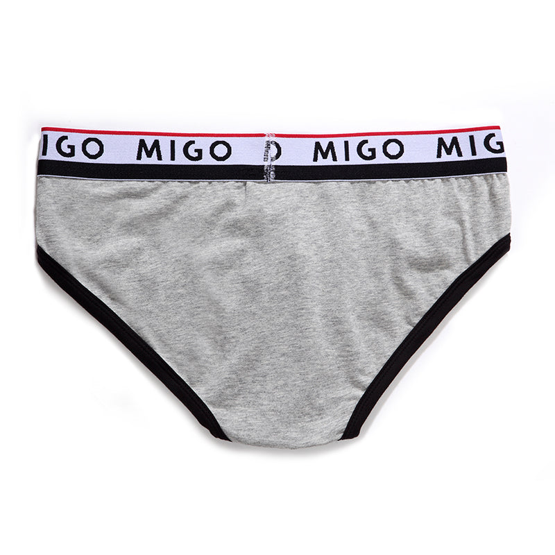Cotton Two-tone Brief (3 In 1 Pack) - Pk.5 - [MIGO Menswear]