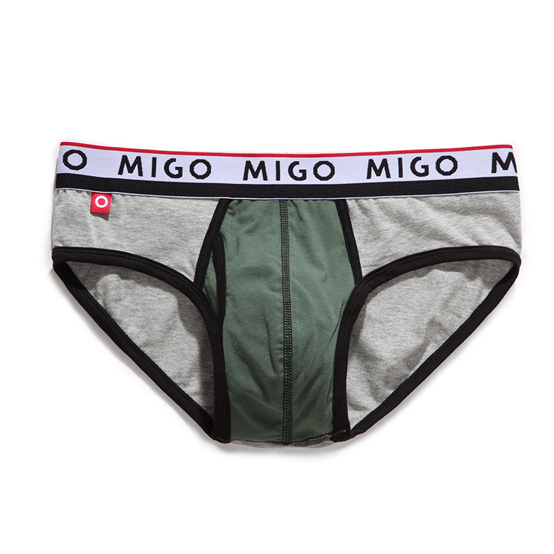 Cotton Two-tone Brief (3 In 1 Pack) - Pk.6 - [MIGO Menswear]