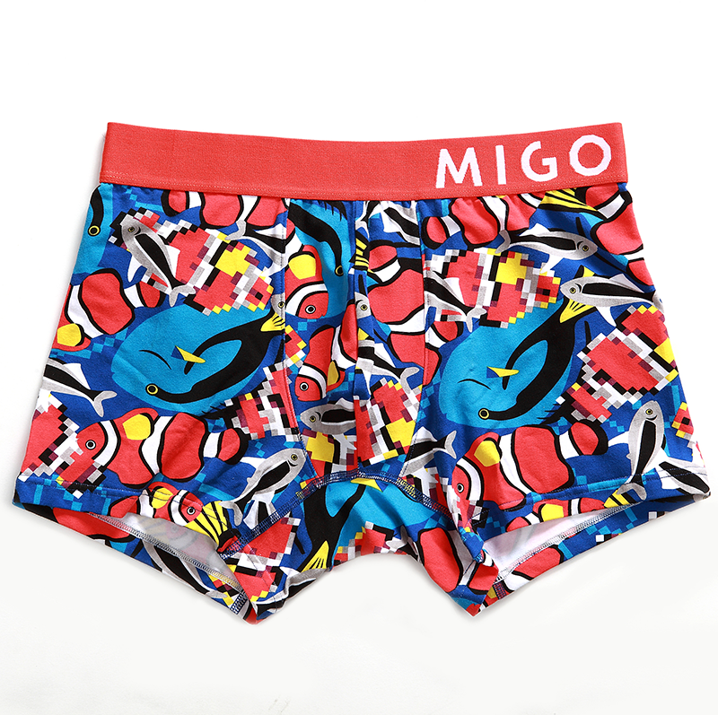 Findingmigo Cotton Pattern Trunk - Red - [MIGO] - [Hong Kong Brand] - [Menswear] - [本地品牌] - [男裝] - [運動服] - [casual wear] 