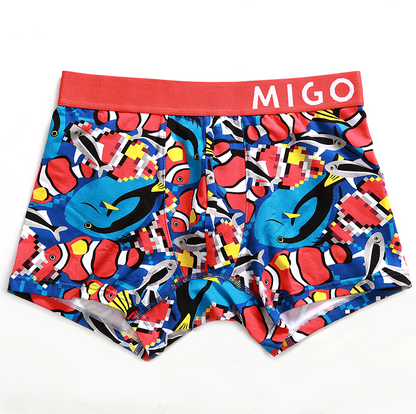 Findingmigo Cotton Pattern Trunk - Red - [MIGO] - [Hong Kong Brand] - [Menswear] - [本地品牌] - [男裝] - [運動服] - [casual wear] 