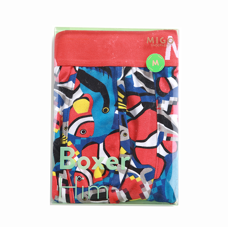 Findingmigo Cotton Pattern Trunk - Red - [MIGO] - [Hong Kong Brand] - [Menswear] - [本地品牌] - [男裝] - [運動服] - [casual wear] 