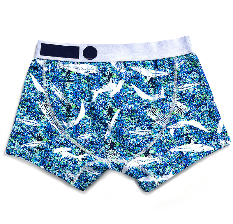 Deepsea Cotton Pattern Trunk - Blue - [MIGO] - [Hong Kong Brand] - [Menswear] - [本地品牌] - [男裝] - [運動服] - [casual wear] 
