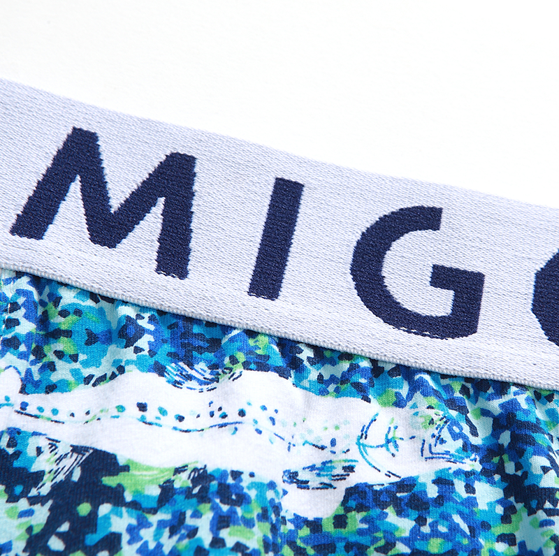 Deepsea Cotton Pattern Trunk - Blue - [MIGO] - [Hong Kong Brand] - [Menswear] - [本地品牌] - [男裝] - [運動服] - [casual wear] 