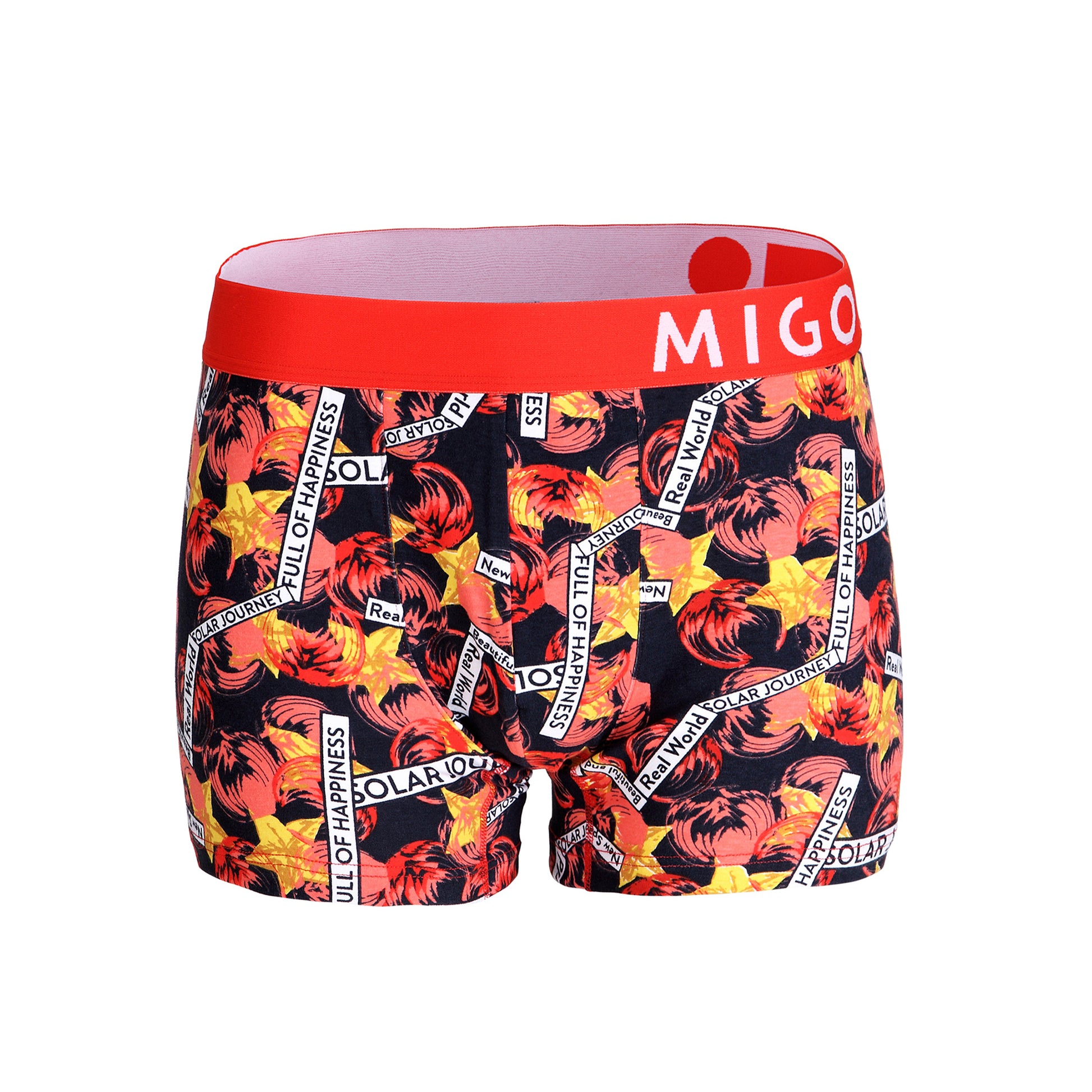 Cotton Pattern Trunk (Onfire Red) - [MIGO Menswear]