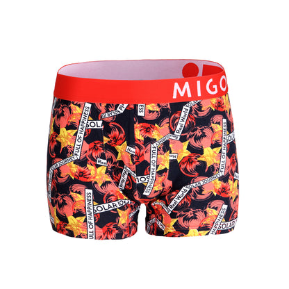 Cotton Pattern Trunk (Onfire Red) - [MIGO Menswear]
