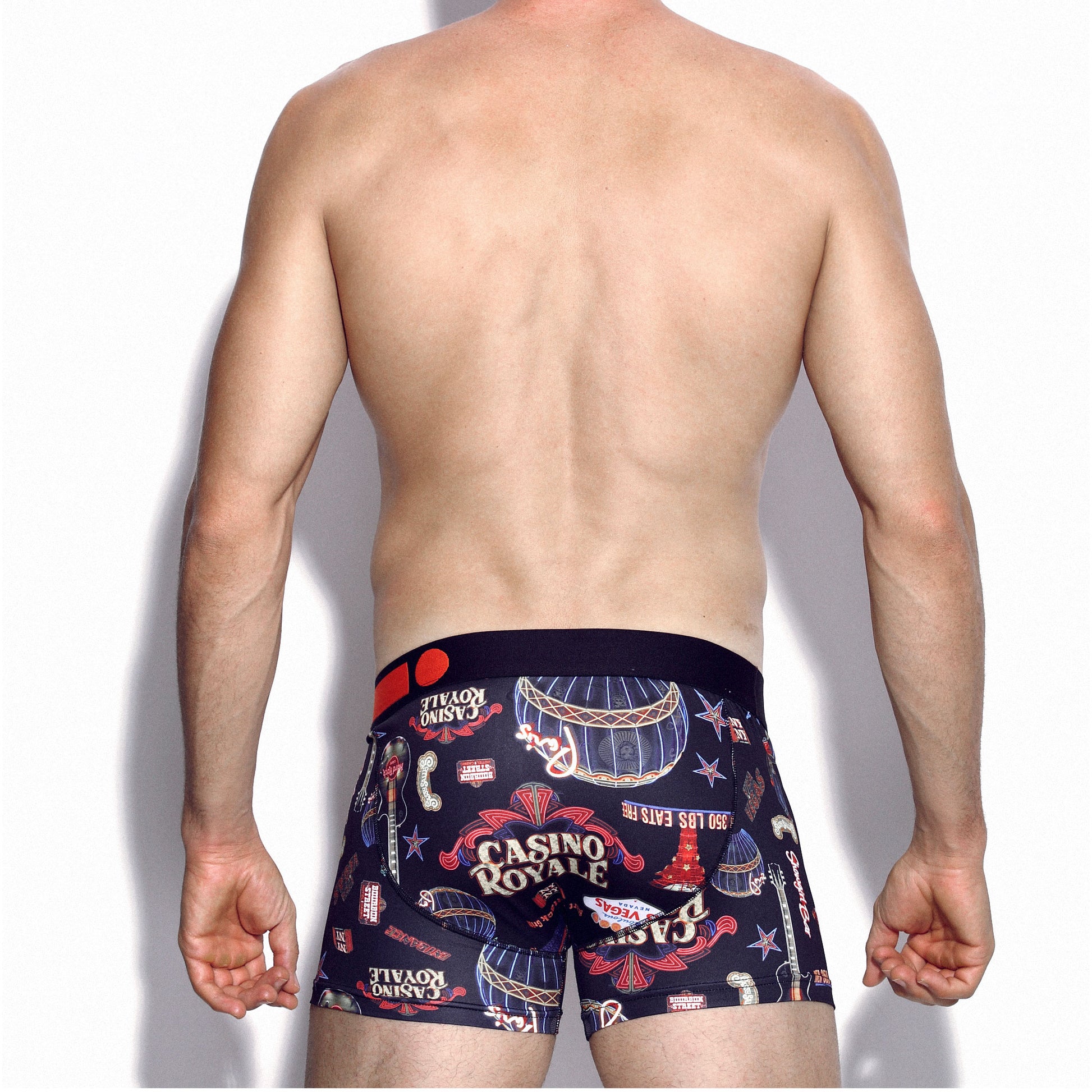 Micro Fibre Pattern Trunk (Lightbox Black) - [MIGO Menswear]