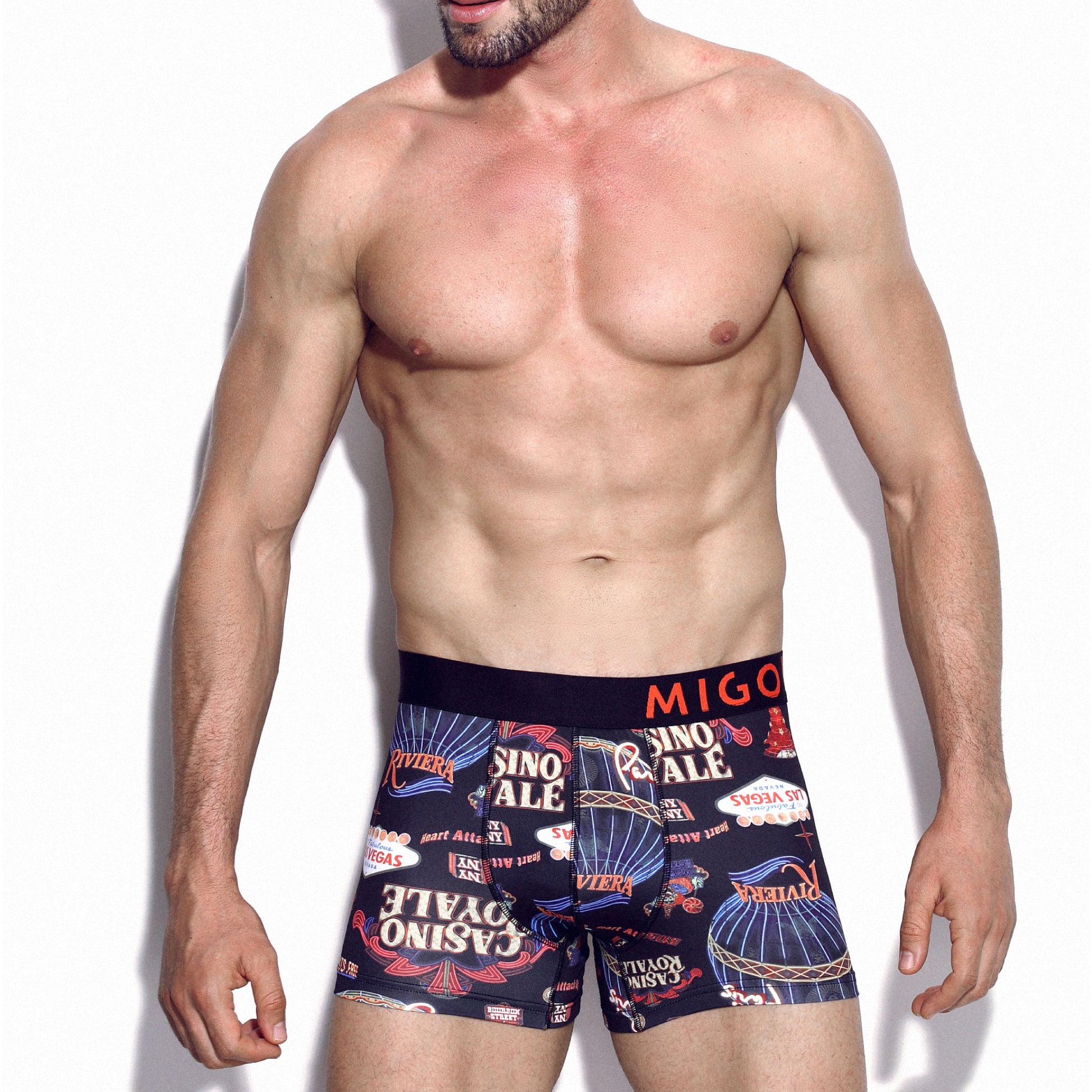 Micro Fibre Pattern Trunk (Lightbox Black) - [MIGO Menswear]