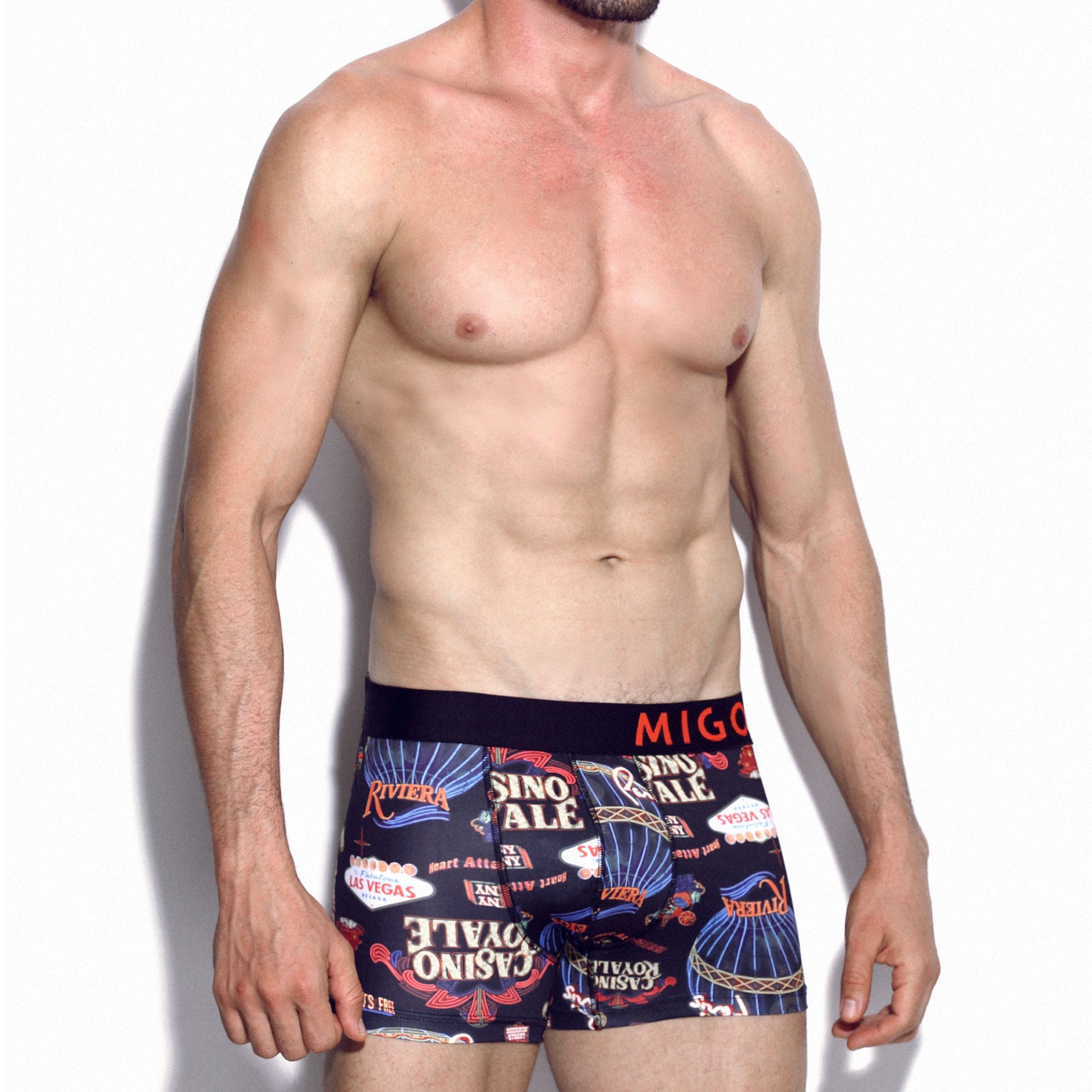 Micro Fibre Pattern Trunk (Lightbox Black) - [MIGO Menswear]