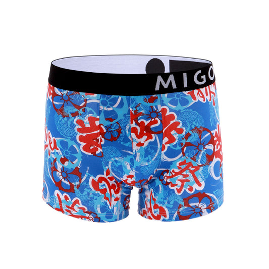 Cotton Pattern Trunk (Summer Festival Blue) - [MIGO Menswear]