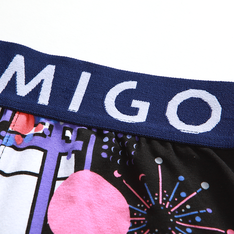 Fireworks Cotton Pattern Trunk - Black - [MIGO] - [Hong Kong Brand] - [Menswear] - [本地品牌] - [男裝] - [運動服] - [casual wear] 