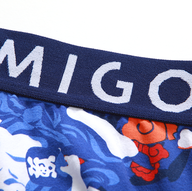 Warriors Cotton Pattern Trunk - Blue - [MIGO] - [Hong Kong Brand] - [Menswear] - [本地品牌] - [男裝] - [運動服] - [casual wear] 