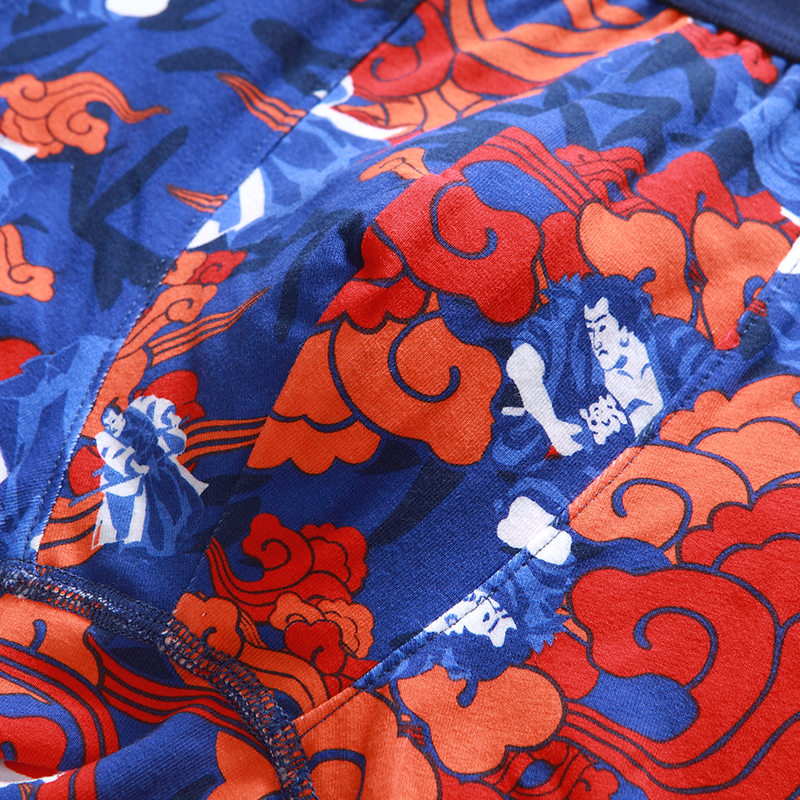 Warriors Cotton Pattern Trunk - Blue - [MIGO] - [Hong Kong Brand] - [Menswear] - [本地品牌] - [男裝] - [運動服] - [casual wear] 