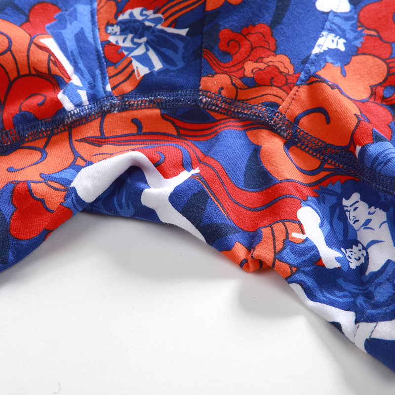 Warriors Cotton Pattern Trunk - Blue - [MIGO] - [Hong Kong Brand] - [Menswear] - [本地品牌] - [男裝] - [運動服] - [casual wear] 