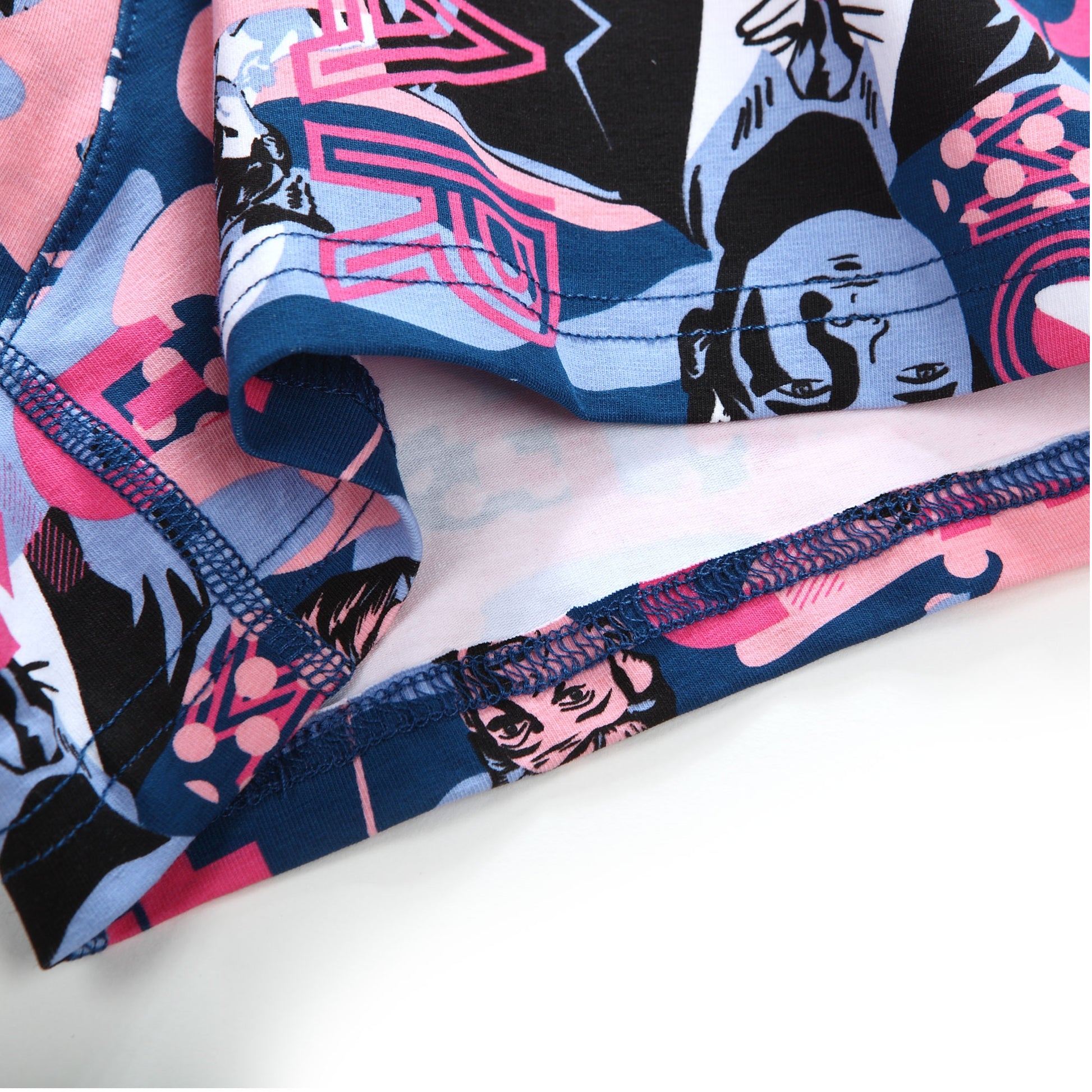 Stars Blue Cotton Pattern Trunk 3 in 1 Multipacks - [MIGO] - [Hong Kong Brand] - [Menswear] - [本地品牌] - [男裝] - [運動服] - [casual wear] 