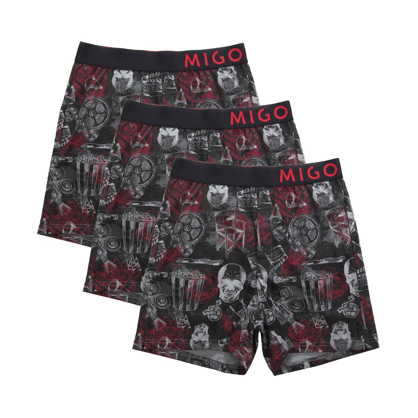 Horror Black L Boxer 3 in 1 - [MIGO Menswear]