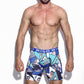 Scene Micro Fibre Pattern Athlete Boxer Brief - Blue - [MIGO] - [Hong Kong Brand] - [Menswear] - [本地品牌] - [男裝] - [運動服] - [casual wear] 
