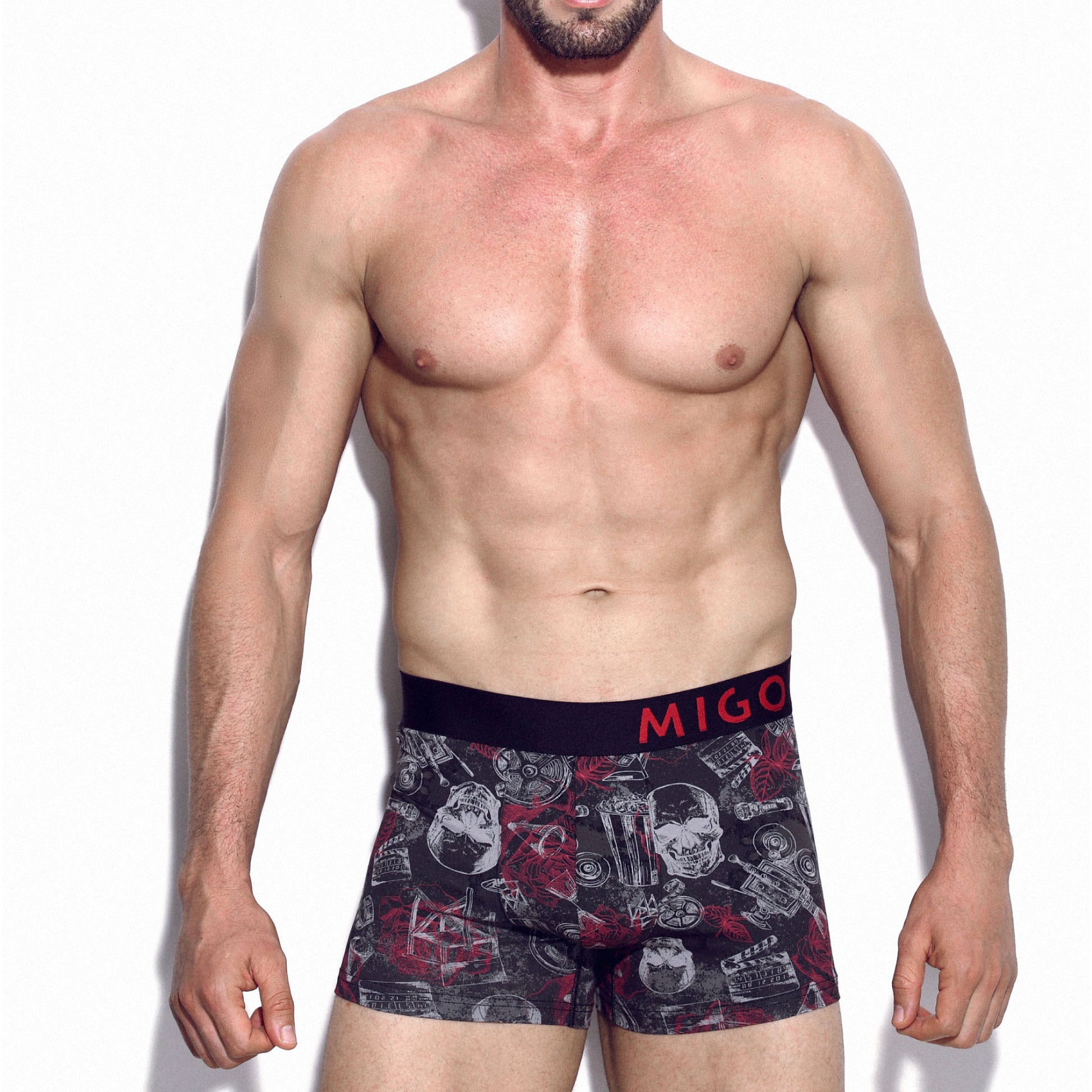 Cotton Pattern Trunk (Horror Black) - [MIGO Menswear]