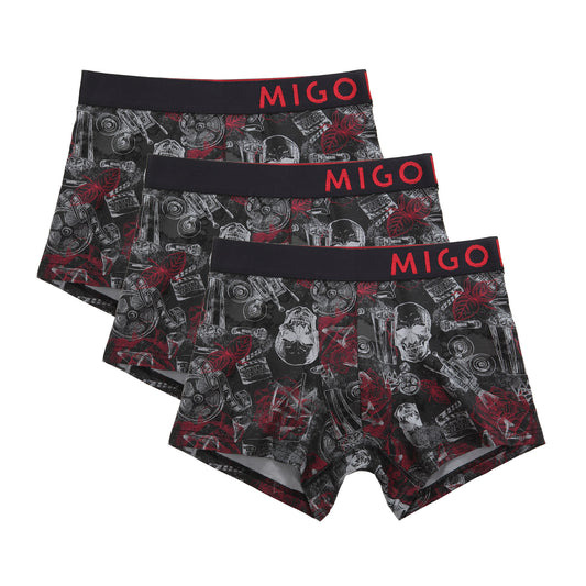 Horror Black Boxer 3 in 1 - [MIGO Menswear]