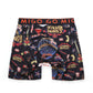 Micro Fibre Pattern Athlete Boxer Brief (Lightbox Black) - [MIGO Menswear]