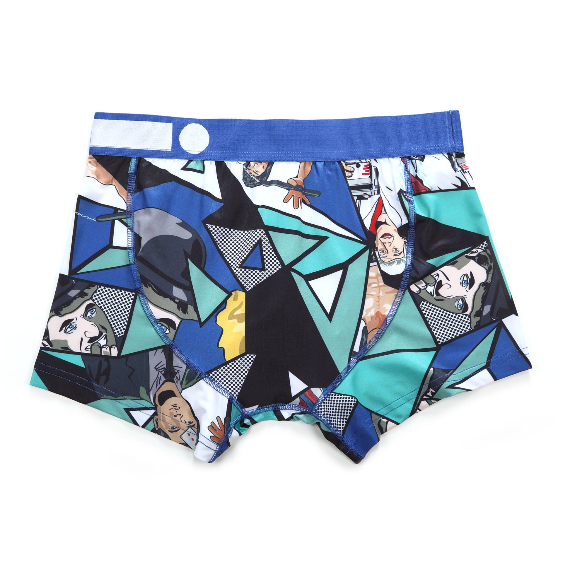 Micro Fibre Pattern Trunk (Scene Blue) - [MIGO Menswear]