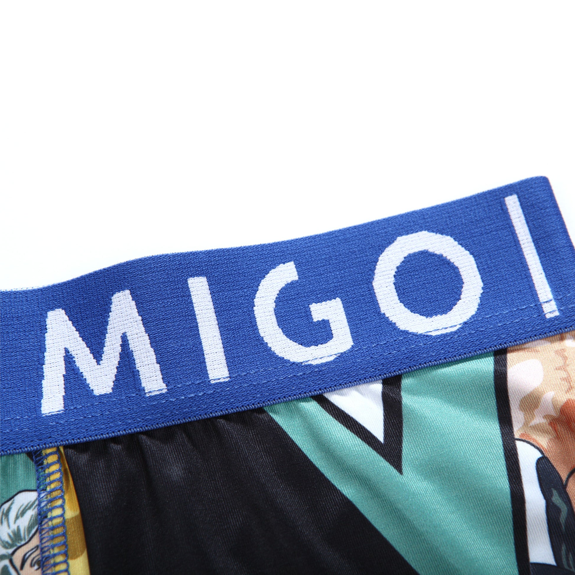 Micro Fibre Pattern Trunk (Scene Blue) - [MIGO Menswear]