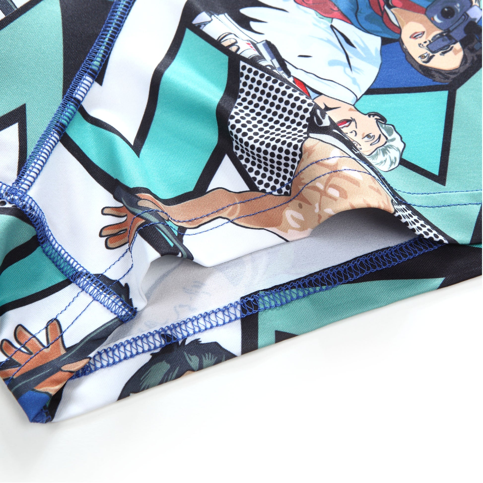 Micro Fibre Pattern Trunk (Scene Blue) - [MIGO Menswear]