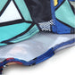 Micro Fibre Pattern Ladies' Mini Shorts (Scene Blue) - [MIGO Menswear]
