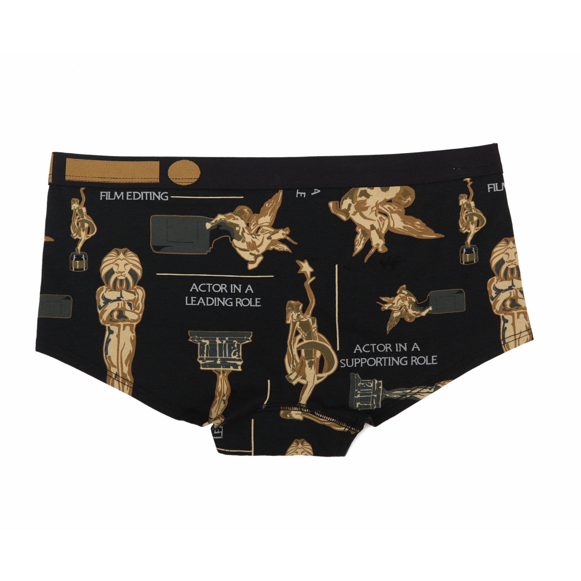 Cotton Pattern Ladies Mini Shorts (Award Black) - [MIGO Menswear]