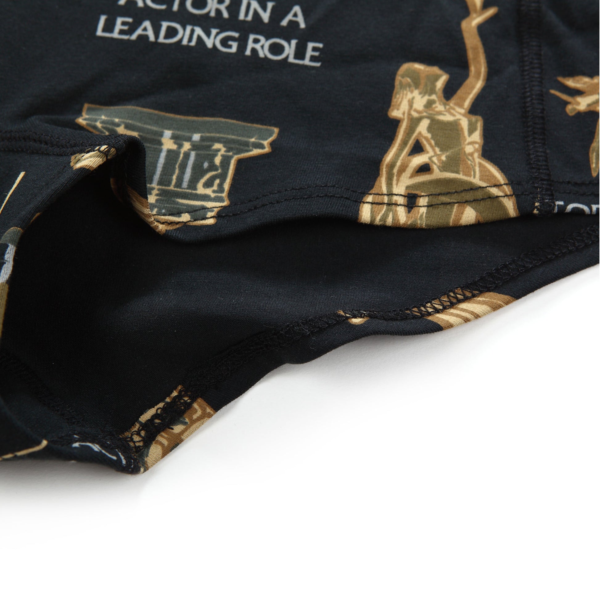 Cotton Pattern Ladies Mini Shorts (Award Black) - [MIGO Menswear]