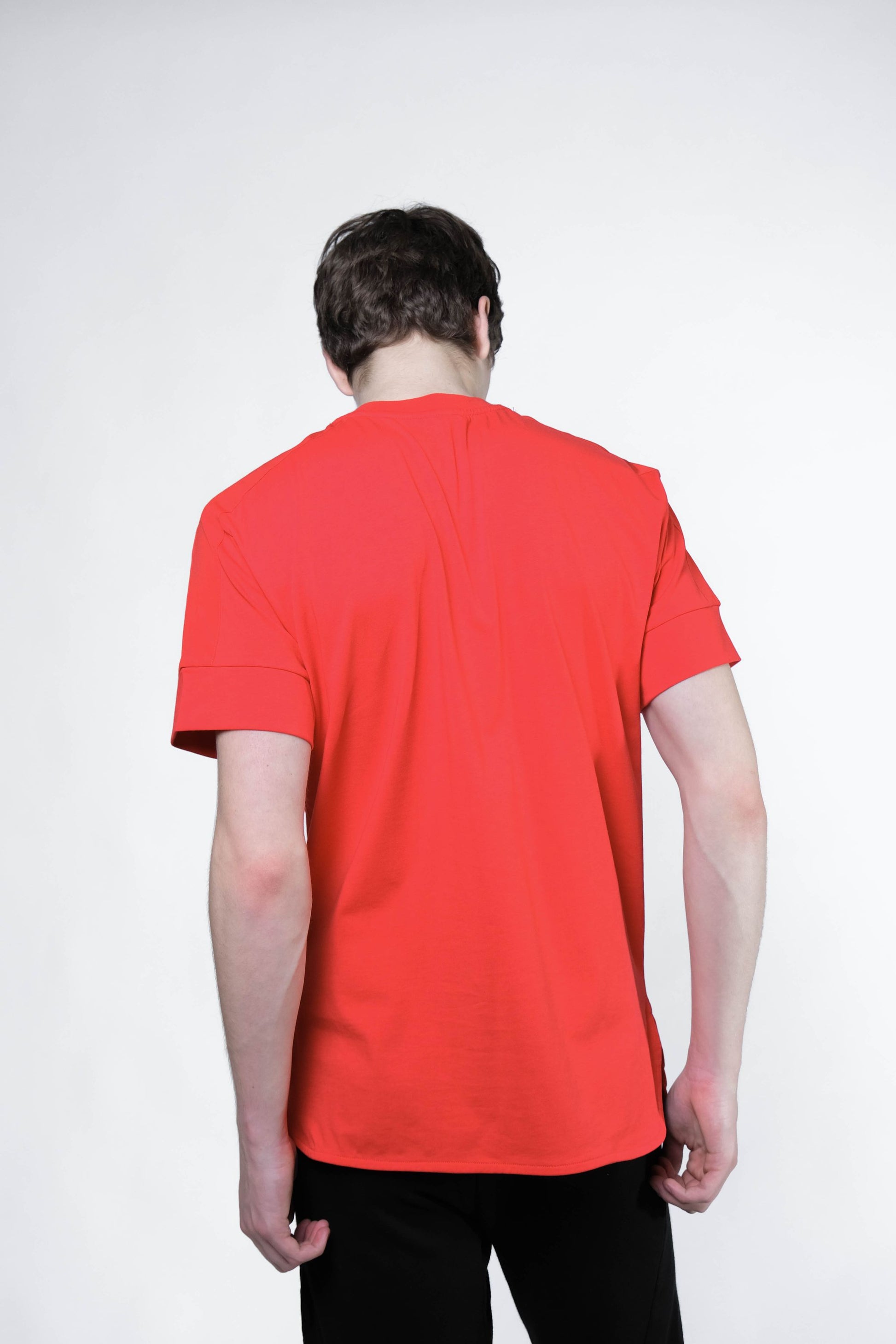 Shoulder Patch Pocket Tee (Red) - [MIGO Menswear]