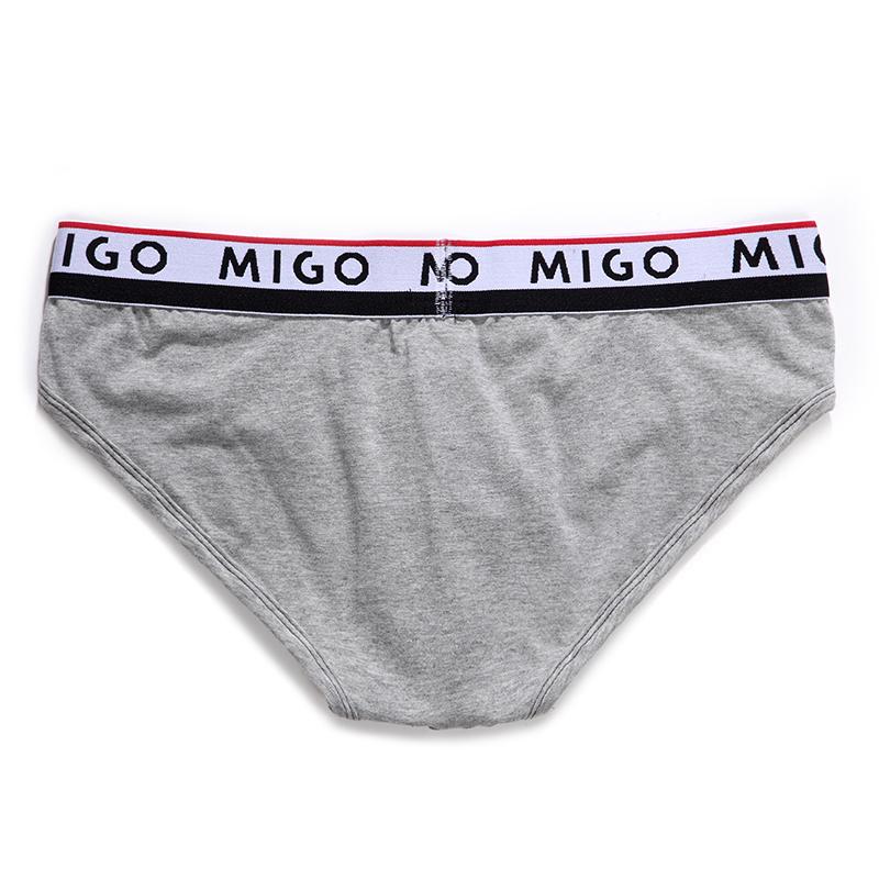 Cotton Two-tone Brief (3 In 1 Pack) - Pk.1 Underwear (Men's) MIGO 