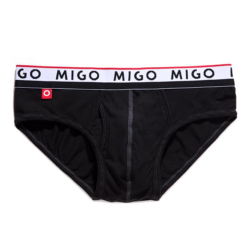 Cotton Two-tone Brief (3 In 1 Pack) - Pk.2 Underwear (Men's) MIGO 