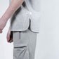 Shoulder Patch Pocket Tee (Grey Melange) - [MIGO Menswear]